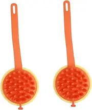 2pcs Scalp Massager Sc Bath Scrubber Exfoliating Body Sc Brush Silicone for Cleaning Exfoliati