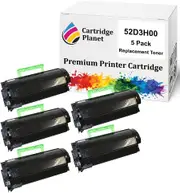 5 Pack Compatible Toner Cartridge for Lexmark 52D3H00 523H (25,000 Pages) for Lexmark MS810 MS810DE MS810DN MS810N MS811 MS811DN MS812 MS812DE MS812DN