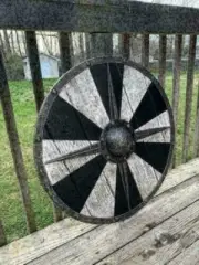 Antique Raider Round Armour Wooden Shield Medieval Knights Viking Armour Shield