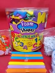 Foam Alphabet Letters Numbers Craft Art Supplies Popsicle Sticks Classroom