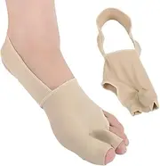 SUPEAK Bunion Corrector Toe Splint - Big Toe Straightener for Bunion and Big Toe Pain Relief Sleeves for Men and Women - Hallux Valgus Hammer Toe Correction (1 Pair) (S)