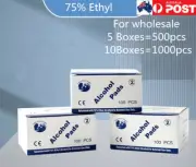 100-1000X Wholesale Medical 75% Ethyl Alcohol Wipes Skin Swab Sterile Prep Pad