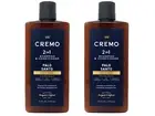 2 Pack - Cremo Palo Santo Barber Grade 2-n-1 Shampoo & Conditioner, 16 Oz