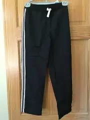 NWT Carter's Boys Pull on Pants Jersey Lined Black side Stripe 6,7,8