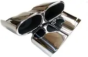 Car Exhaust Muffler Tip Tip Rear Air Outlet Vent Duct Exhause: Compatible For Benz S350 S400 S500 S550 S600 S63 S65 2009-2013