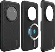 TUDIA DualShield Grip Designed for Honor Magic 7 Pro Case 5G (2025), [MergeGrip] Military Grade Dual Layer Shockproof Slim Tough Heavy Duty Phone Cases Cover (Black, Magsafe Compatible)