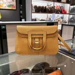 二手正品 HERMES HALZAN 31 愛馬仕黃色全皮銀釦手提肩背包斜背包 五用包 R刻 (XC1291)