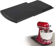 Bruvoalon Kitchen Appliance Sliding Tray, Coffee Slider, Sliding Tray for Coffee Maker, Kitchen Aid Mixer, Blenders and Air Fryer, Appliance Slider for Coutertop with Rolling Wheels (1 Pack)