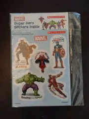SCHOLASTIC MARVEL Package NOS 2014 Spider-Man Hulk Iron Man Thor 25 STICKERS