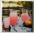 Pink Lemonade Pitchers and Glass FRIDGE MAGNET