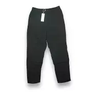 NWT $168 Eileen Fisher XS Organic Cotton Lofty Gauze Black Tapered Ankle Pants