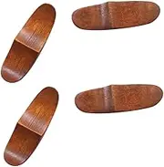 NAMOARLY 4Pcs Wooden Chopsticks Rack Rest Japanese Style Spoon Holder for Household Use Lightweight and Compact Design and Easy to Store Keeps Utensils Clean and Off The Table