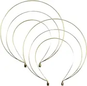 Angel Halo Headband for Women 2PCS 3 Layer Hair Halo Headband Vintage Metal Halo Headpiece DIY Bridal Celestial Headband for Wedding Cosplay Halloween