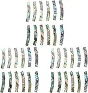 Lrocaoai 36Pcs Guitar Soundhole Rosette Abalone Shell Inlay Curved Strips Guitar Sound Hole Inlay 4mm Width
