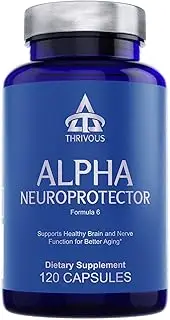 Alpha Neuroprotector - Enhance Brain & Nerve Function for Better Aging - Premium Natural Nootropic Supplement: Alpha GPC, Acetyl L Carnitine, R Alpha Lipoic Acid, Ginkgo Biloba, Phosphatidylserine