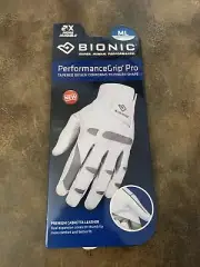 Bionic Gloves Men's PerformanceGrip Pro White Leather Golf Glove Right M/L