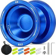 X7 Beginner Yoyo Professional for Kids 8-12, Dual-Function Yoyo Responsive Mode with Unresponsive Bearing, 10 Strings, Case, Accessory Kit