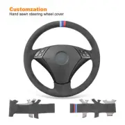 Hand sewn Custom DIY Alcantara Steering Wheel Cover for 5 Series E60 E61 2004-10