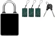 [Gaikjhgf] 4 in 1 Waterproof Tuya Bluetooth APP Remote Control Password IC Card Key Smart Padlock Anti-Theft Luggage Bag Electronic Lock