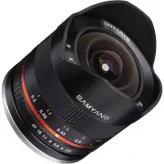 Samyang 8mm F2.8 UMC Fisheye II (Black) Lens for Sony E-Mount (NEX) Cameras