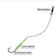 3pcs Masterpro Reef & Snapper Running Fishing Rigs With Single Octopus 6/0 Hook