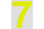 MVP 15cm Day Glo Number 7 Cams Approved VPR-025-7