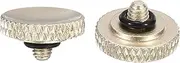 uxcell Camera Shutter Button, 2 Pack Soft Shutter Release Button Pure Copper Camera Button Knurled Suitable for Nikon for Fujifilm for Leica DSLR/SLR Camera, Golden