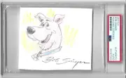 BOB SINGER Scooby Doo Original Color Drawing Sketch Signed & Draw PSA DNA