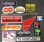 13 Snowboard Stickers Iris 686 Lib Ride drop Haul Ass Hot Skates DC Rossignol
