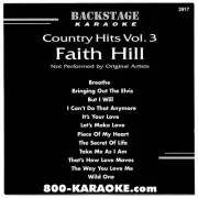 BACKSTAGE KARAOKE CD+G BS2917 CDG FAITH HILL BEST 12 SONG BREATHE WILD ONE MORE