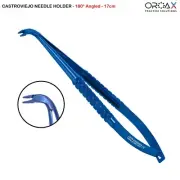Castroviejo Needle Holder 17cm Surgical Dental Instruments Micro Serrated Tip CE