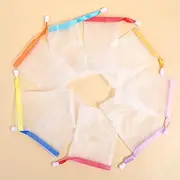Qianyu 20 PCS Exfoliating Mesh Soap Pouches Face Cleaning Foaming Nets Drawstring Bubble Mesh Bags Assorted Color Body Cleaning Tools for Bath Shower Packaging Crafts Candles Wedding Favor