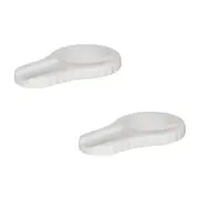 2PK Mason White Marble Spoon Rest Kitchen Cooking/Dining Cutlery Accessories