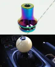 M10 X 1.5 NEO CHROME ALUMINUM SHIFT KNOB BOOT RETAINER JAM NUT ADAPTER FOR HONDA (for: Honda)