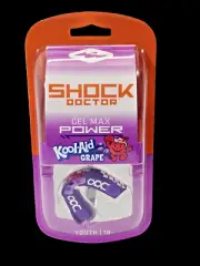 ALK Shock Doctor Kool Aid Gel Max Power Flavor Fusion Mouth Guard Grape YOUTH 10