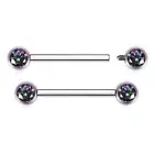 AROWRO Nipple Rings Nipple Piercing Tongue Rings Nipple Bar G23 Titanium 14G ...