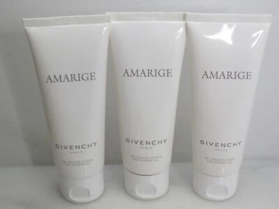 GIVENCHY PARIS AMARIGE SILK SHOWER GEL 2.5 OZ SET OF 3