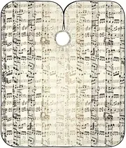 RPLIFE Vintage Musical Notes Haircutting Cape Waterproof Barber Cape, 64.9 x 55.1 Inches Hair Cut Cape Large, Vintage Musical Notes