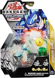 Bakugan Evolutions 2022 Platinum Power-Up Diamond Warrior Whale with Nano Fury and Sledge