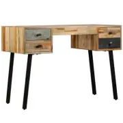 Wooden Desk With Drawers Vintage Style Study Furniture Laptop Writing Table