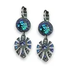 Earrings By Mariana Woman Montana Blue and Sapphire Swarovski Crystals