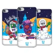 HEAD CASE DESIGNS CHRISTMAS ZOMBIES HARD BACK CASE FOR APPLE iPOD TOUCH MP3