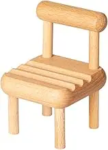 JOKHOO Beech Chair Shape Multi-Functional Cell Phone Stands, Plastic Desktop Cell Phone Stand, Adjustable Foldable Phone Holder for Desk, Fits All Smart Phones (Wood)