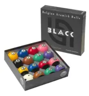 Aramith Tournament "Black" TV Ball Set DURAMITH Technology TV Colors Pink & Tan