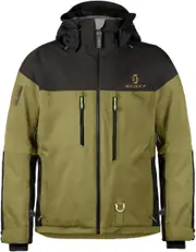 SCOTT Snow Flex Dryo Snowmobile Jacket, black-green, Size XL for Men Black Green