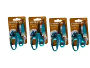 4 Pack Turqoise Fiskars 5 inch Kid's Scissors With Eraser Sheath
