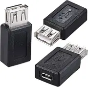 Warmstor [Upgraded] 3 Pack USB A Female to Micro USB Female Adapter Converter Support Data Sync & Charging