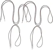 Parliky 1Set Bungee Cord Replacement for Lounge Chairs Durable Repair Cords for Recliner Chair Parts Easy to Install Portable High Strength for Patio and Camping Use