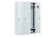Three-Door Side by Side Office Gym Shed Storage Locker