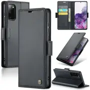 CaseMe Samsung Galaxy S20 4G 5G Folio Wallet Case Cover Side Closure G980 G981 [Black]